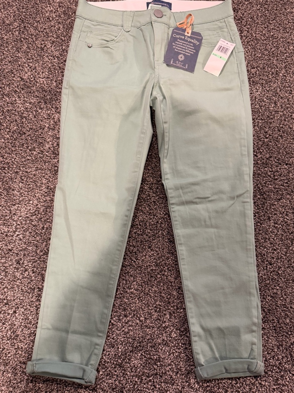 Democracy Sage Green Straight Leg Pants